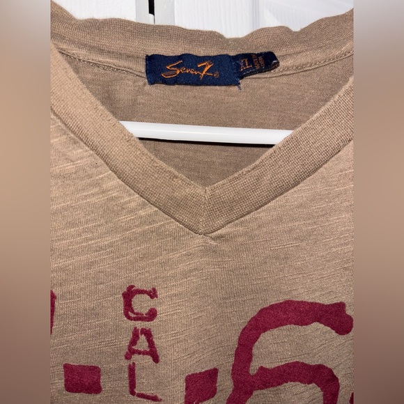 Rare new Seven 7 super cool ever neck NEW vintage flawless slightly perfect vee - Picture 12 of 14